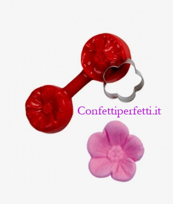 Ciliegio. Venatore in silicone + Cutter in metallo
