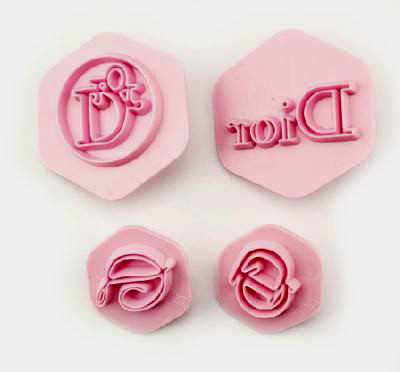 O'Creme Dior Symbol Gumpaste Cutters, Set of 4 Assorted Gumpaste