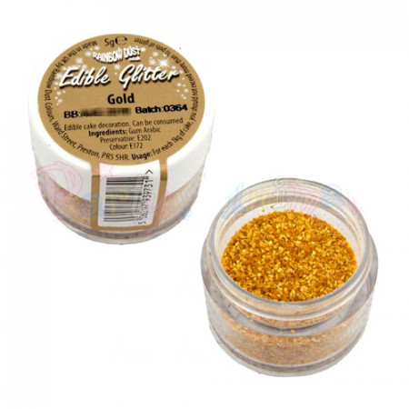 Glitters Oro edibile al 100%. Rainbow Dust