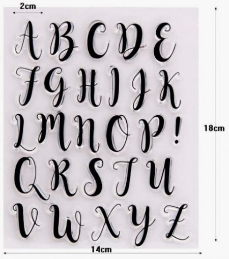 Mike Kunkel Bold Italic. Lettere Numeri e Simboli a Timbro trasferibili da  dipingere
