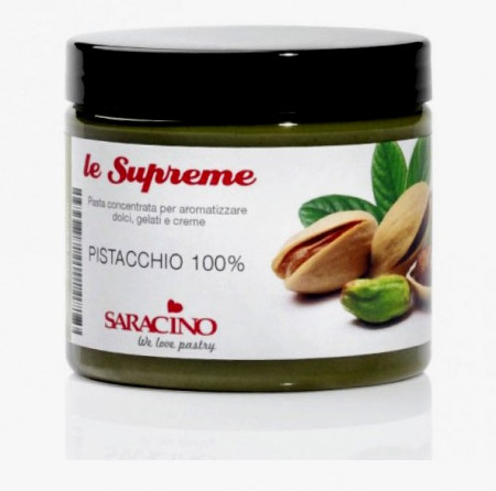 Pistacchio puro al 100%. Aroma Supreme in Pasta concentrato. Saracino.