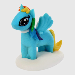 Statuetta Cake Topper per Decorazione Torta Unicorno Alato