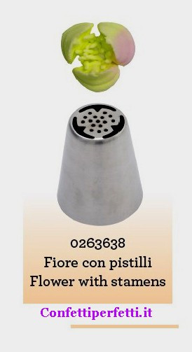 FIORE con PISTILLI 38. Beccuccio Russo per Fiori completi Decora