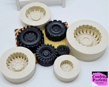 Dickly 4 Pneumatici da Rally Pneumatici per Auto RC Diametro 32mm Cerchio E Set di Pneumatici per 1/18 RC Accessori per Auto Modifica Fai da Te, Nastro