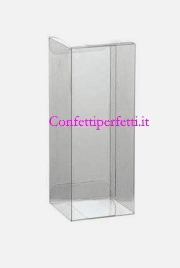 155x100x80 mm. Set di 12 Scatole rettangolari in PVC trasparenti