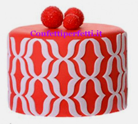 BACIO. Stampo in silicone per decorazioni a rilievo. Modecor.