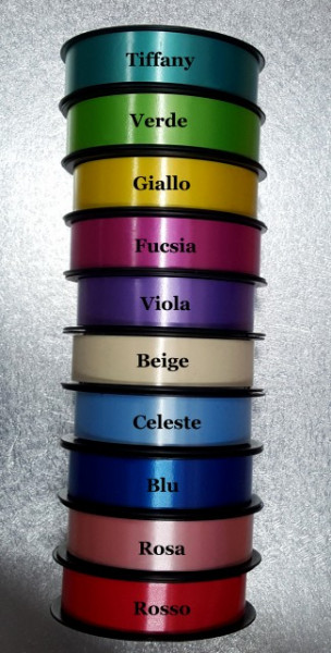 Colori Metallizzati 31 mm. Nastro lucido in molte tonalità.