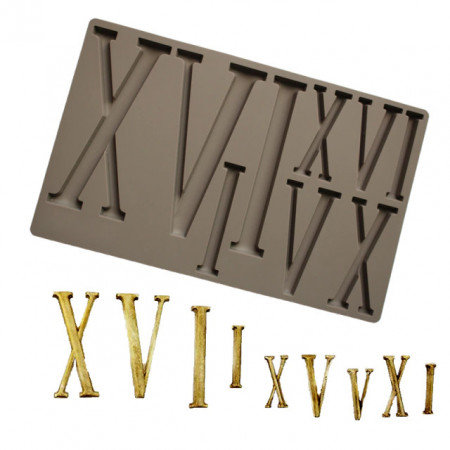 Stampo In Silicone Per Lettere E Numeri In Calcestruzzo – Stampi Decorativi Per Gesso, Dimensione Lettera 5,3x2,9x2,3 Cm