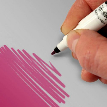 Rosa.Pennarello Doppia punta Media e Fine Rainbow Dust Food Art Pen