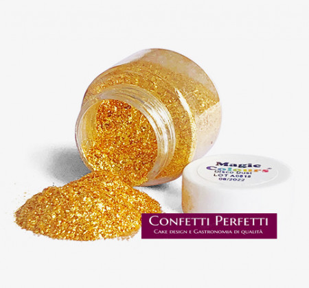 Spettacolari Glitter Oro Metallizzati edibile al 100%. Magic