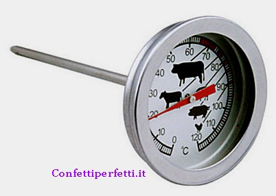 Termometro per arrosti e da forno, ideale per misurare la temperatura di  cottura della carne e del forno - PEARL