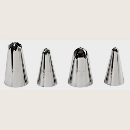 Sac A Poche Wilton Set Di Beccucci Dropflower 109, 129, 190, 125, Per Sac à Poche U2013 Utensili Decorativi Fai Da Te, Accessori Da Forno, Torte, Muffin, Riutilizzabili, Lavabili In Lavastoviglie, Set