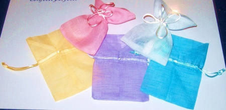 Confezione di 12 Sacchetti 9,5 x 13.5 in Organza portaconfetti