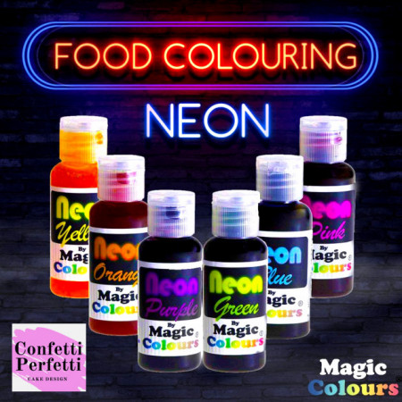 Effetto FLUO. Neon Magic Colour. Coloranti alimentari in gel