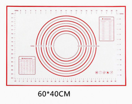 260 x 290. Tappetino graduato Antiaderente in silicone