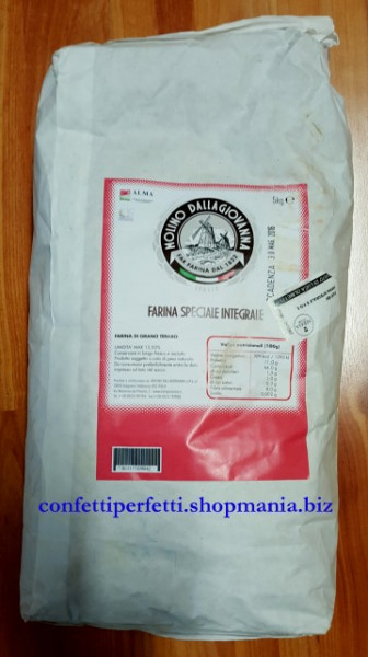 Farina Integrale TIPO S. W 390. Per Lievitati.Dallagiovanna