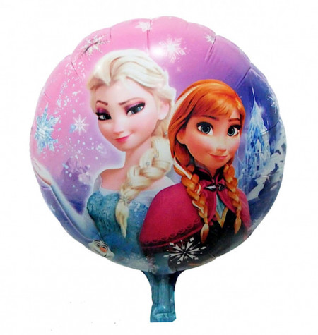 Frozen Elsa e Anna. Palloncino in Maylar 18 di 46 cm. Gonfiabile a Elio o  Aria. Cartoni animati