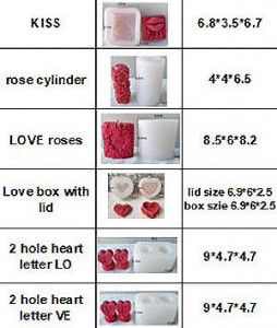 stampi amore love candele