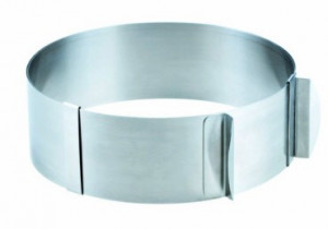 Anello Altezza 6 cm Cornice Regolabile in metallo per torte.