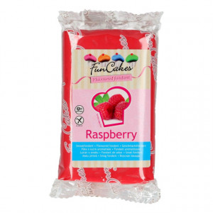 Aromatizzata al Lampone. Pasta di zucchero FunCakes. 250 gr. Raspberry. Senza Glutine