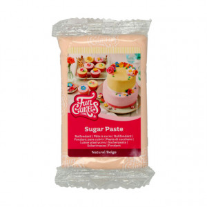 Beige. Pasta di zucchero FunCakes. 250 gr. Kosher e senza Glutine