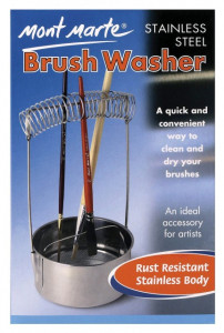 Brush Washer per pulire e asciugare i tuoi Pennelli.
