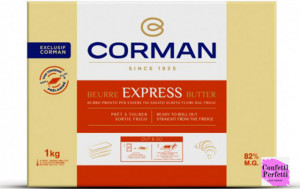 Burro Piatto Express 82% m.g. Placche. Corman. Disponibile solo con PRENOTAZIONE