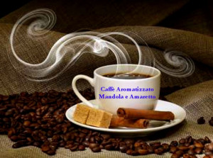 Caffè aromatizzato Mandorle e Amaretto Milano. Disponibile in Grani e Macinato.