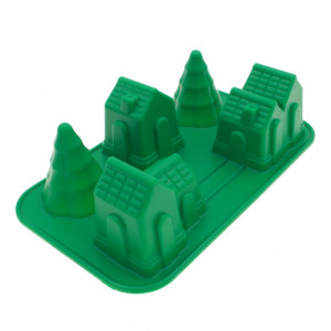 Casa e Alberi. Grande Tortiera in silicone