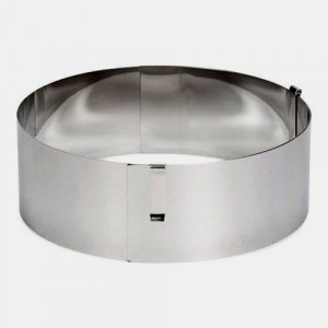 Cornice Tonda 7 cm. Regolabile. Anello Altezza in Acciaio Inox. Originale Patisse.