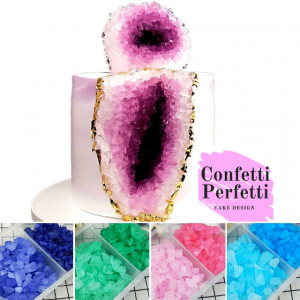 Cristalli Geodi di zucchero in molti fantastici colori