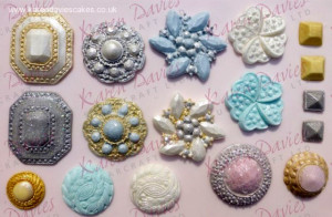 Diamanti Gemme e Spille d'epoca !! Stampo in silicone Vintage Brooch. Originale Karen Davies.