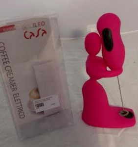 Elegante Schiumino Frullino Montalatte Cappuccino Coffee Creamer Elettrico. Altezza 25 cm.