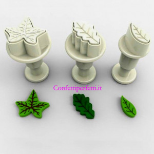 Foglie e Foglioline. 3 mini Stampi