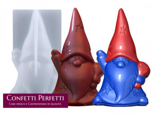 Grande Babbo Natale in 3/D. Stampo in resina anche per Cioccolato Pasta di Zucchero Candele e Saponi. Candle and Soap Resin Mold Christmas decoration Santa Claus