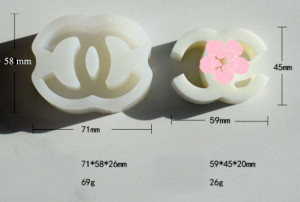 chanel logo stampo silicone