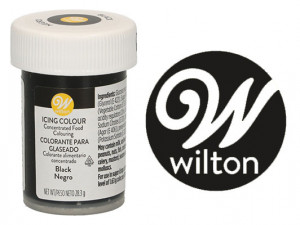 Nero. Gel Wilton. Nuova Produzione Gel Icing Color 28 gr