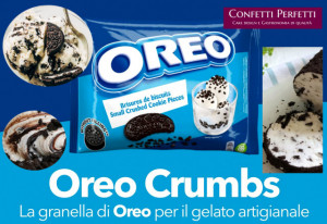 Oreo Crumbs. Granella biscotto Oreo per decorare dolci e Gelati. Busta da 400 gr.