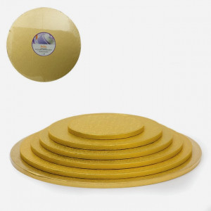 Oro. Cake Board Tondo da 25 a 50 cm. Vassoio da 13 mm