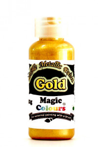 Oro. Colorante Metallizzato per Pittura. Gold. Kosher e Gluten Free. Magic Colours