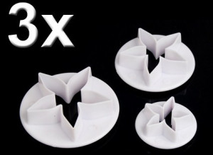 Stella di Natale. 3 Stampi in plastica