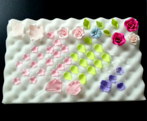 Tappetino in Spugna per appoggiare e decorare Fiori e Foglie