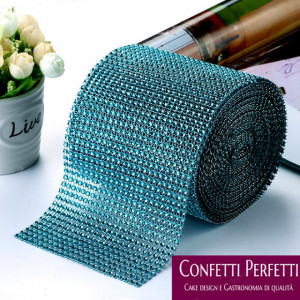 Tiffany. Bordo Strass Alto 10 cm con 24 file