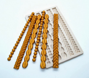 Unico Bordo Perle di 6 file. Stampo in silicone