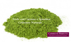 Verde con Cartamo e Spirulina. Colorante Naturale. 100% Vegano. 80 gr.