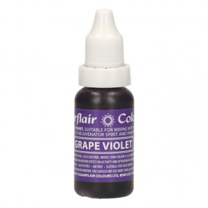 Viola. Vernice a Gocce. Per Panna Creme Burro e Pasta di Zucchero. 14 ml. Sugarflair