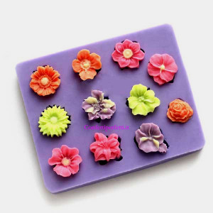 Fiori piccoli. Venatore in silicone 