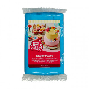 Azzurro Mare. Pasta di zucchero FunCakes. Sea Blue. 250 gr.Kosher e senza Glutine