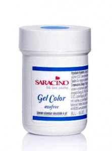 Blu. Colorante alimentare in gel 30 gr. Saracino