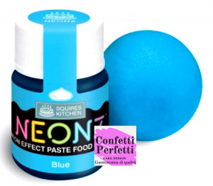 Blu. Fluo NEONZ. Colorante alimentare in gel. Squires Kitchen